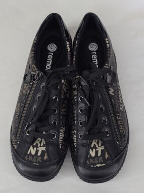 REMONTE R1402 COMFORT GRAPHIC SNEAKERS SIDE ZIP LACE UP REMOVABLE INSOLE EU 38